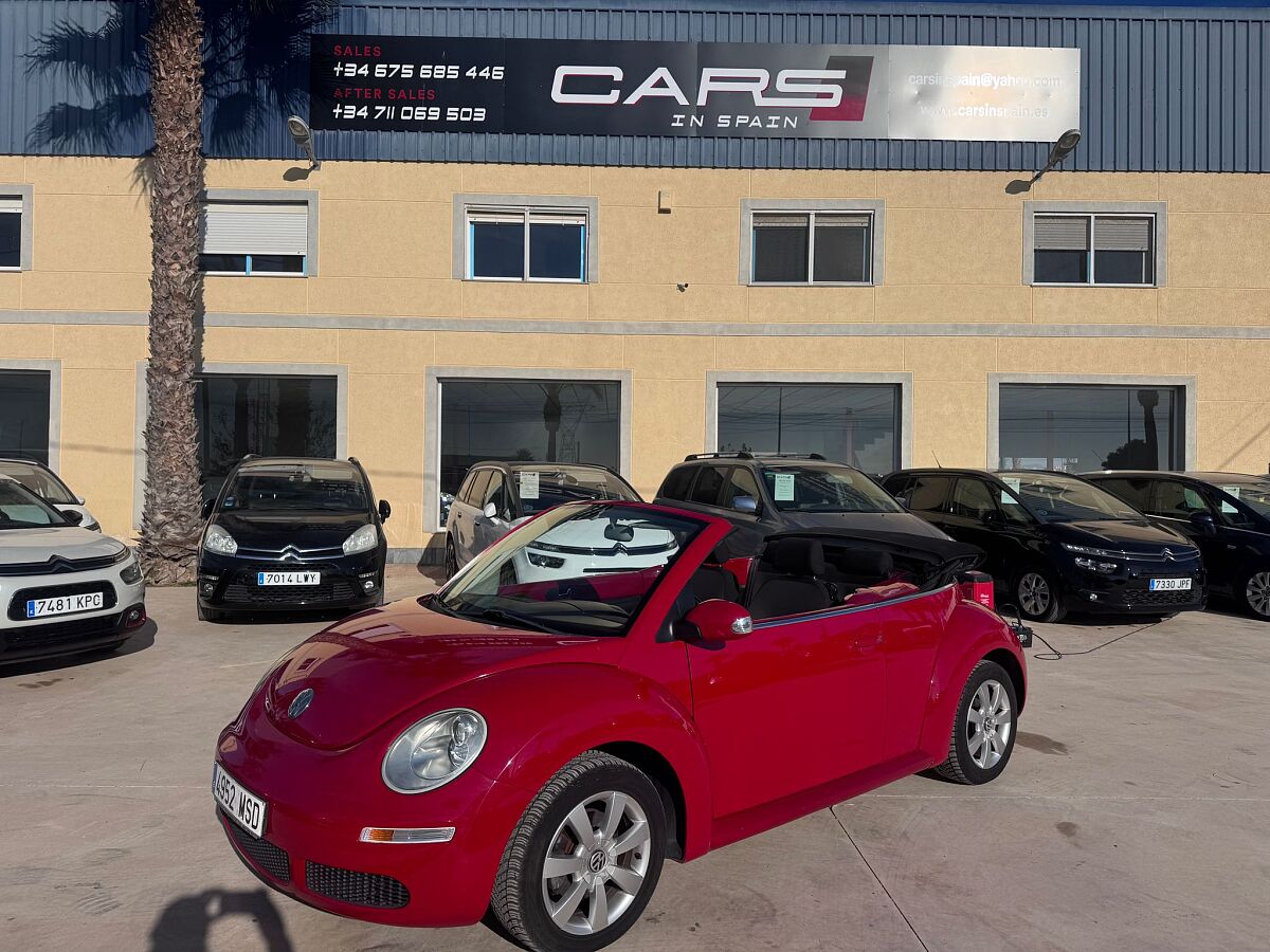 VOLKSWAGEN NEW BEETLE CONVERTIBLE 1.6 SPANISH LHD IN SPAIN 93000 MILES 2006
